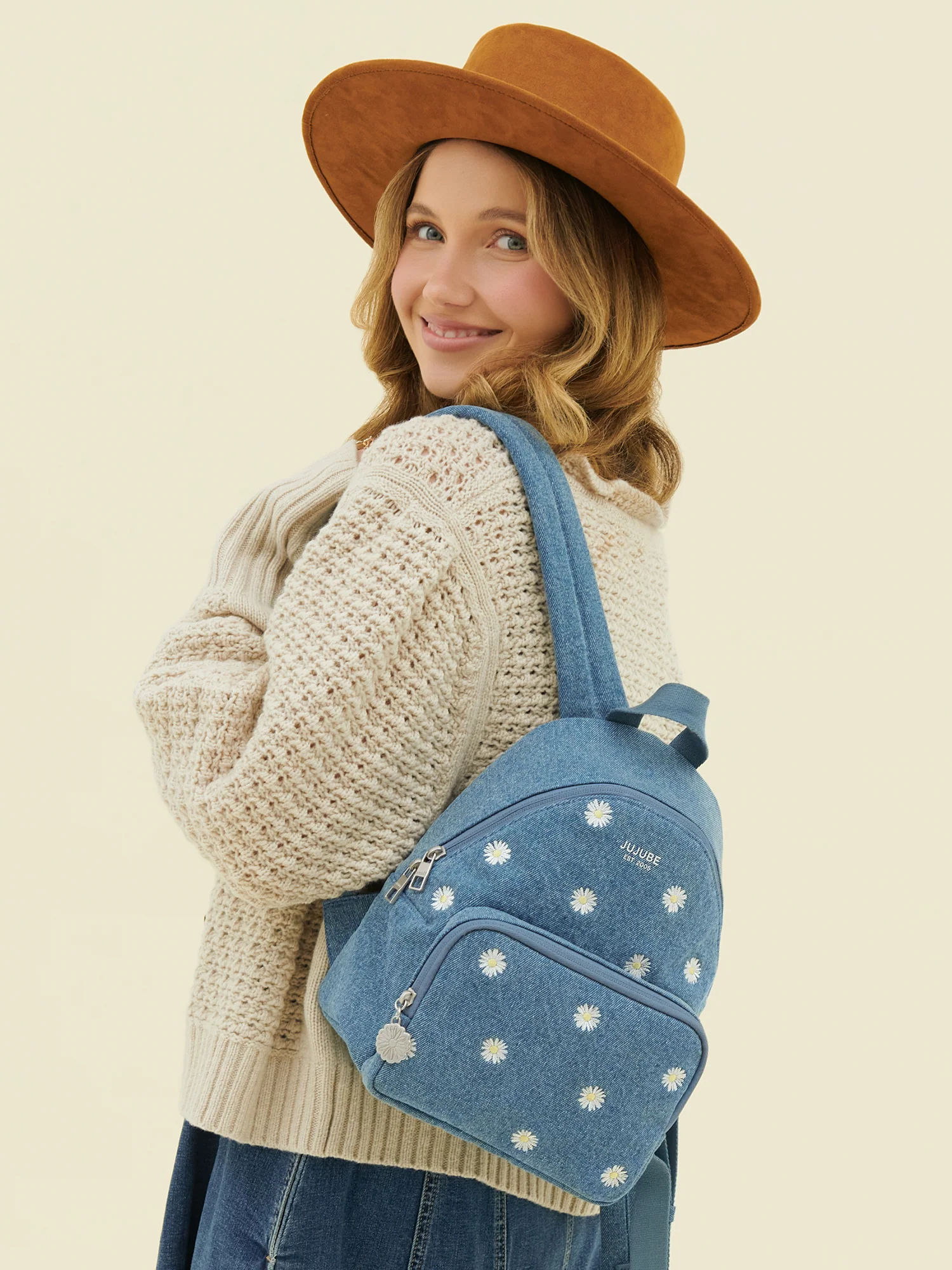 Everyday Mini Backpack - Denim & Daisies - Image 2